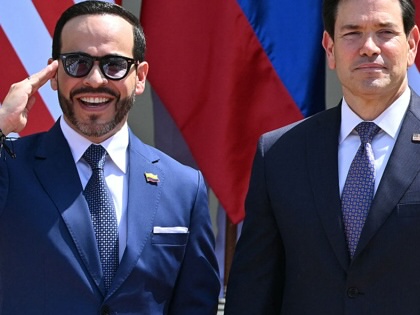 Secretary of State Marco Rubio is welcomed by Colombia's President Abelardo de la Espriella upon his arrival in Barranquilla, Colombia, on September 8, 2026. 