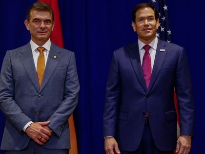 Bolivian President Rodrigo Paz meets with US Secretary of State Marco Rubio on the sidelines of the 81st United Nations General Assembly in New York City on September 21, 2026.