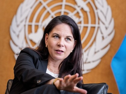 Annalena Baerbock, former president of the United Nations General Assembly and former German foreign minister, is photographed in her office at UN headquarters in New York City.
