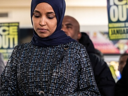 Representative Ilhan Omar speaks during a news conference in Minneapolis, Minnesota, on January 28, 2026.