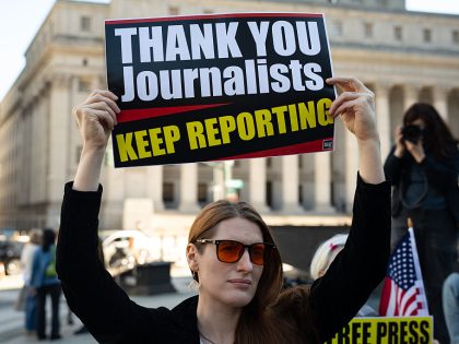 ''Journalism is not a crime'' rally in New York