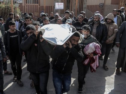 Palestinian woman killed in an Israeli attack is laid to rest