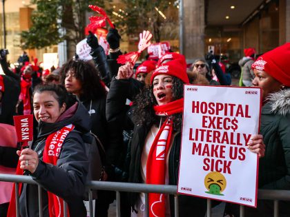 15,000 Nurses From Large Hospitals Go On Strike In New York City