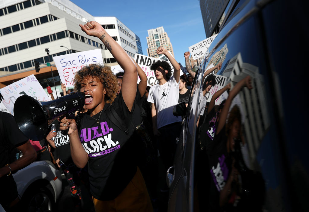 Protestors Rally At Sacramento DA's Office Over Shooting Death Of Stephon Clark