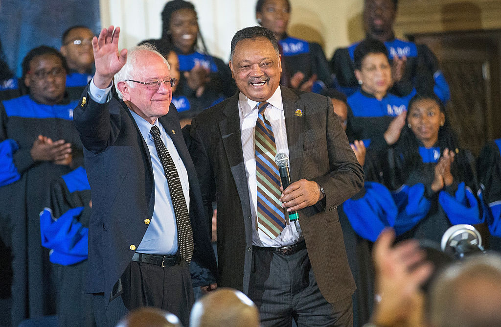 Democratic Presidential Candidate Bernie Sanders Attends Rainbow PUSH Coalition Weekly Forum