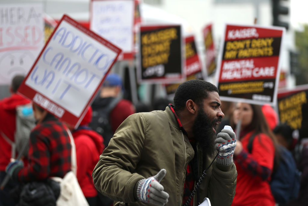 Thousands Of Mental Health Workers go On Strike  In CA To Protest Kaiser Permanente