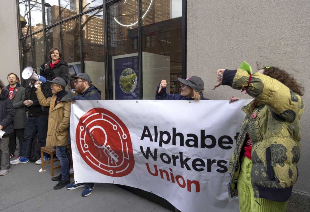 Alphabet Union Workers And Google Employees Rally Against Layoffs