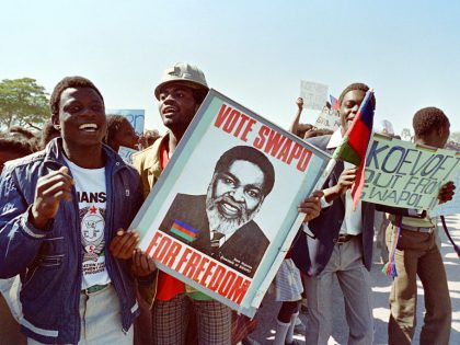 NAMIBIA-PROTEST-UN SECRETARY GENERAL-VISIT-SOUTH AFRICAN BORDER WAR