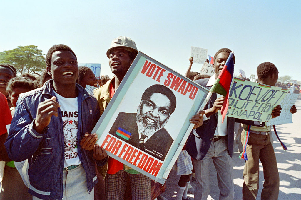 NAMIBIA-PROTEST-UN SECRETARY GENERAL-VISIT-SOUTH AFRICAN BORDER WAR