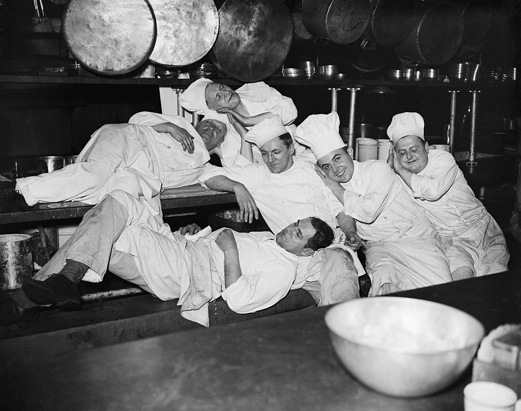 Hotel Cooks in Sit-Down Strike