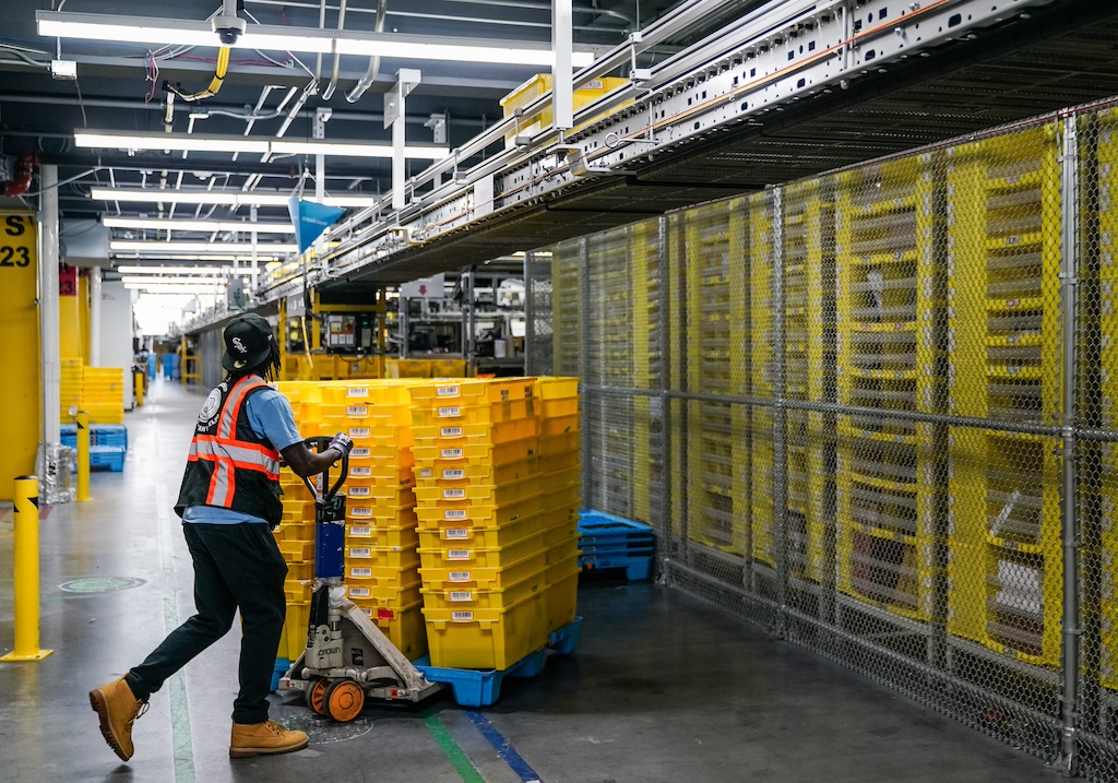 Amazon Hosts Media Tour Of ATL2 Fulfillment Center