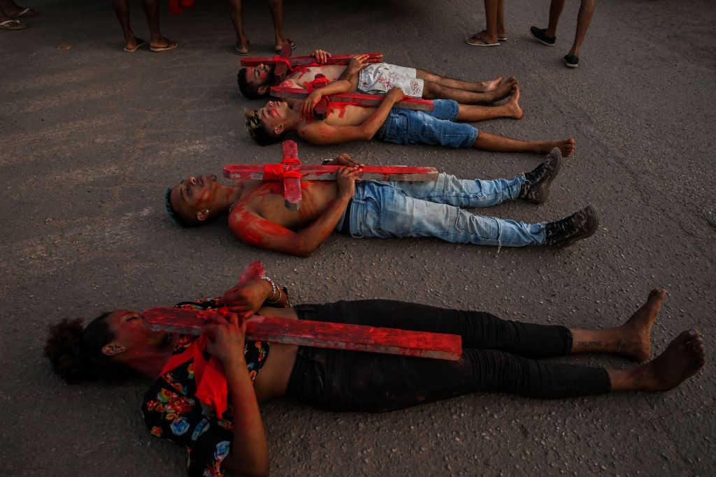 BRAZIL-LANDLESS-WORKERS'-MOVEMENT-ANNIVERSARY-DEMONSTRATION