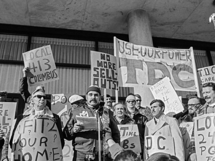 Teamsters for a Decent Contract (TDC) rally in Washington, DC, in 1976. 