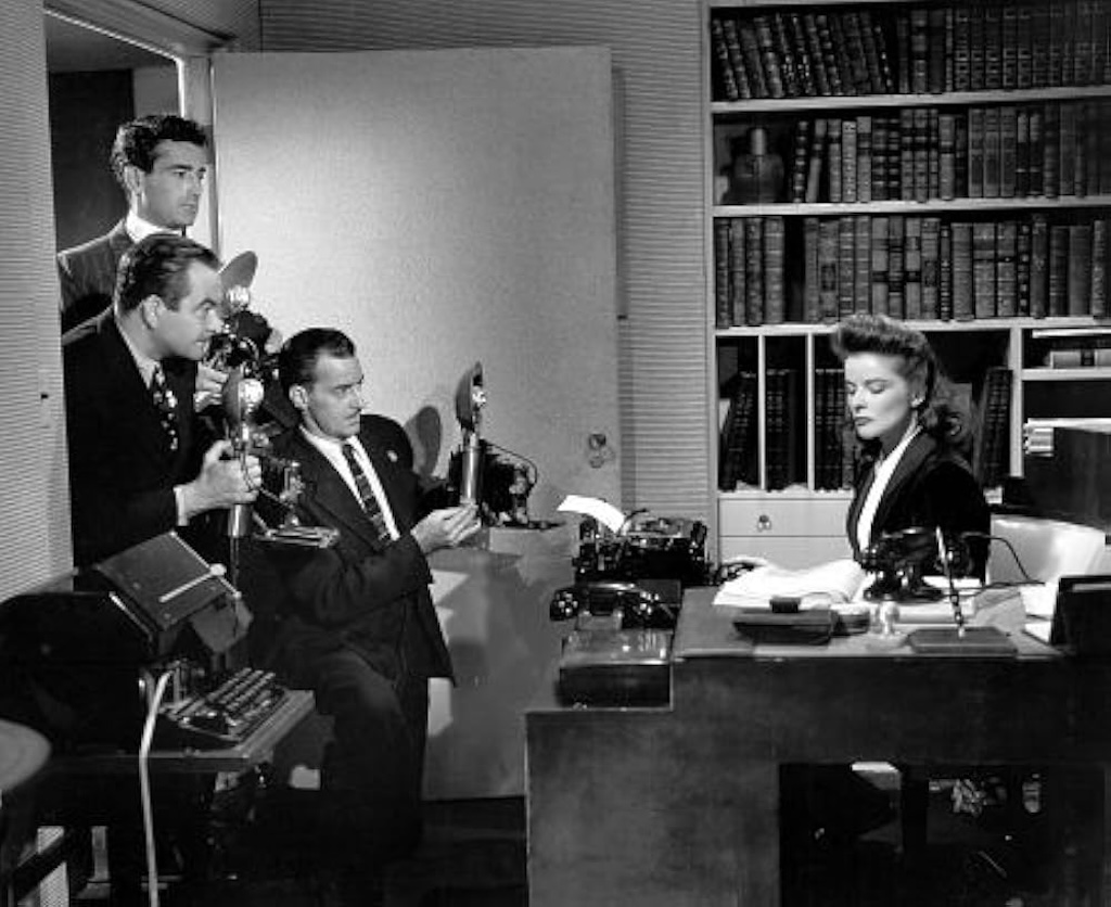 A still from the film Woman of the Year
