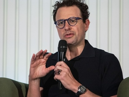 Anthropic CEO Dario Amodei speaks at a company event in Bengaluru, India.