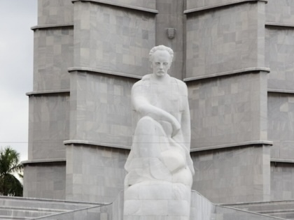 A photograph of the memorial to José Martí in Havana, Cuba