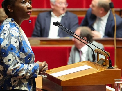 Danièle Obono speaks in the French National Assembly.