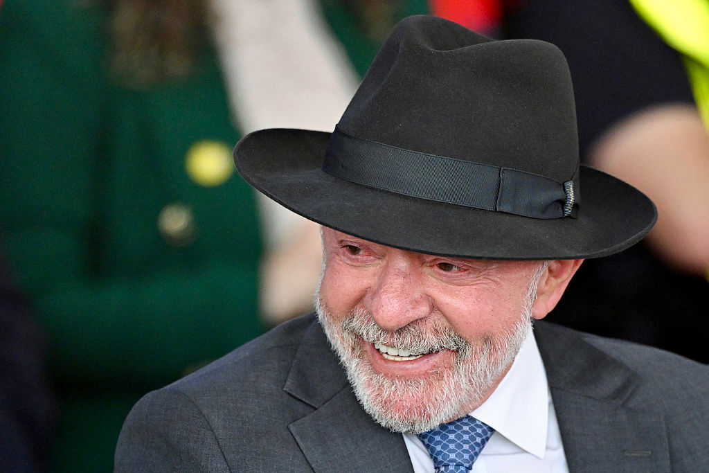Luiz Inácio Lula da Silva attends the announcement of a credit line to finance motorcycles for ride-hailing app workers in Brasília on June 12, 2026. 