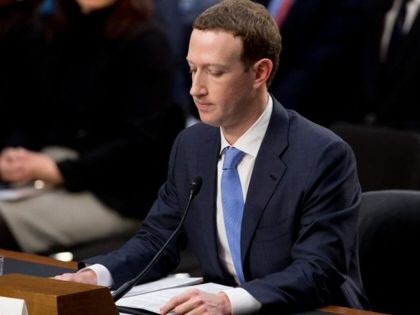 Mark Zuckerberg testifies during a congressional hearing on April 10, 2018.