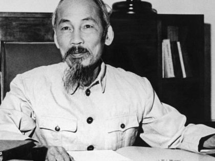 Ho Chi Minh, photographed in 1955