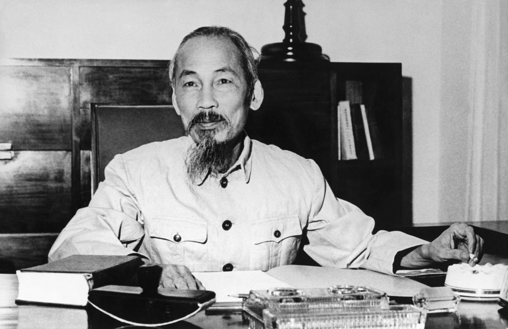Ho Chi Minh, photographed in 1955