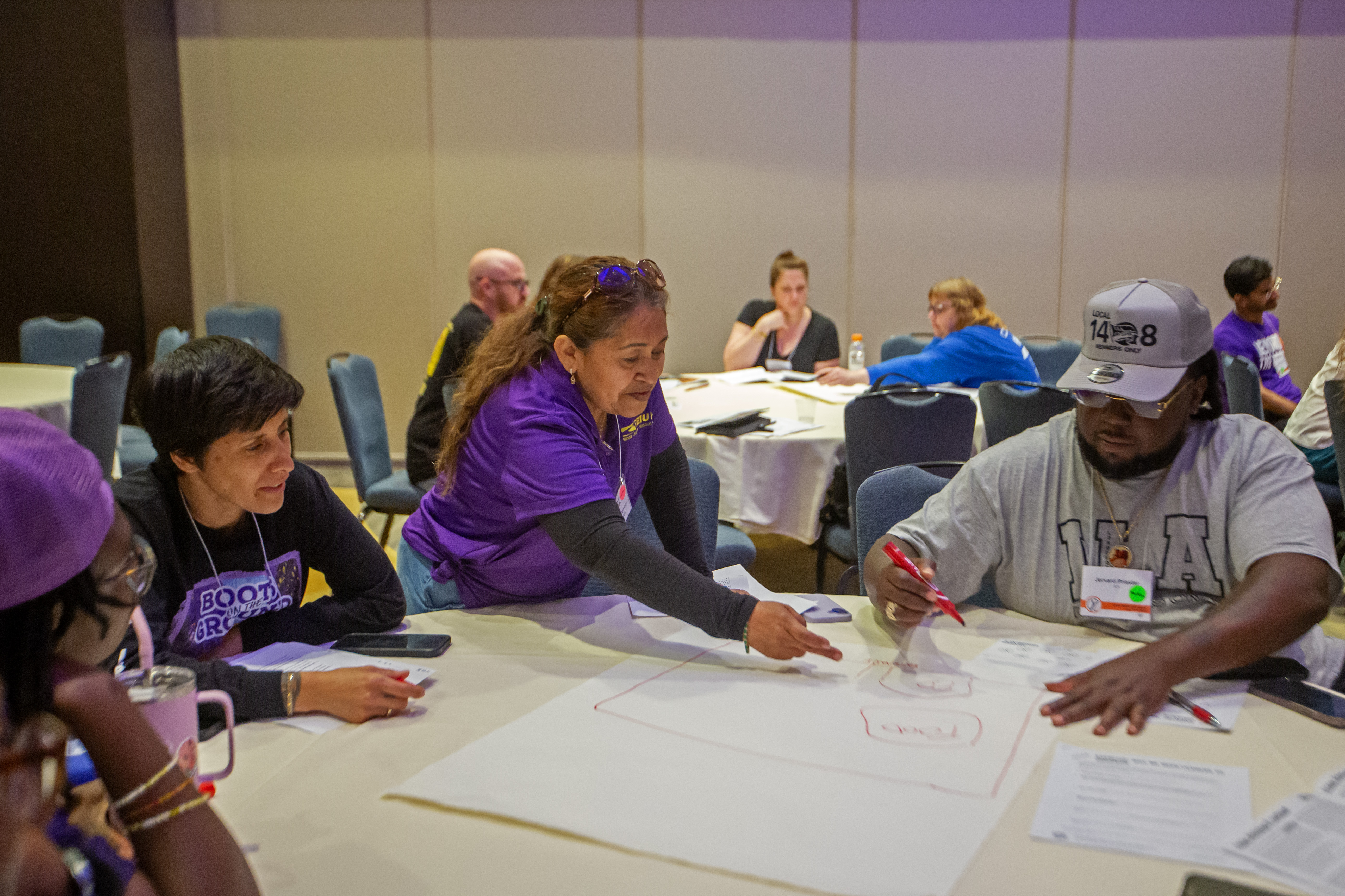 Union activists at the 2026 Labor Notes conference in Chicago, Illinois.