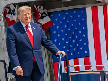 Donald Trump attends the inaugural events of the Theodore Roosevelt Presidential Library on July 1, 2026, in Medora, North Dakota.
