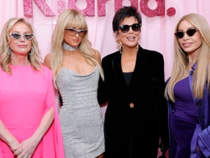 Kathy Hilton, Paris Hilton, Kris Jenner, and Faye Resnick attend the Klarna & Paris Hilton House of Y2K Launch Party in Los Angeles on February 23, 2023.