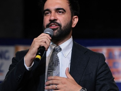 New York City Mayor Zohran Mamdani speaks during a primary-night watch party for NYC Congressional candidate Claire Valdez at 99 Scott Studio on June 23, 2026, in the East Williamsburg neighborhood of the Brooklyn borough in New York City.