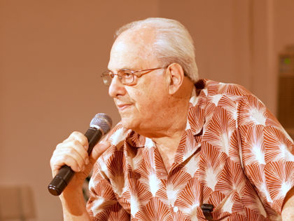 Richard D. Wolff speaks at a Jacobin event in Brooklyn on July 14, 2026.