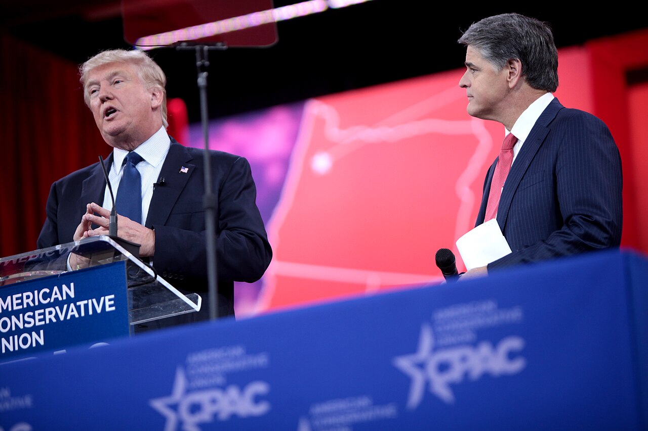 Donald Trump and Sean Hannity.