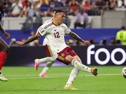 Pedro Porro of Spain scores his team's second goal during their World Cup 2026 semifinal match against France on July 14, 2026.