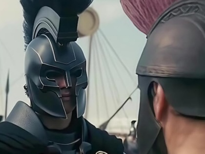 A still from Christopher Nolan's 2026 film, The Odyssey.
