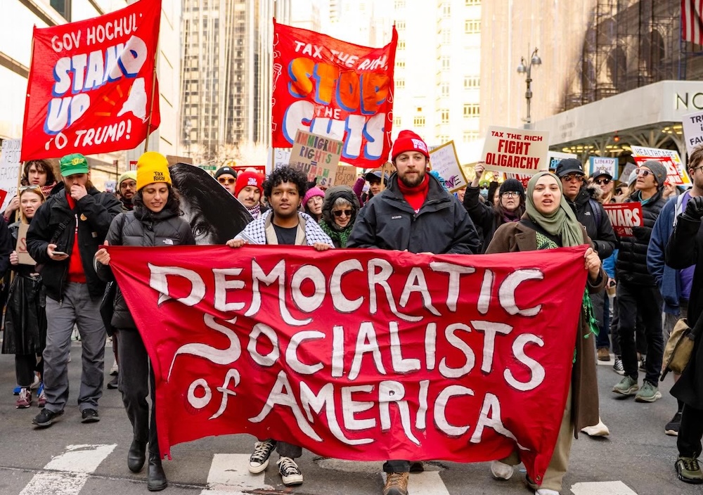 NYC-DSA marching