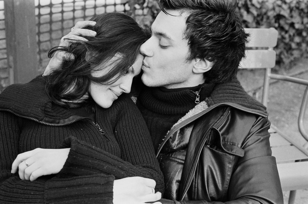 Lovers in Paris, France, in 2003.