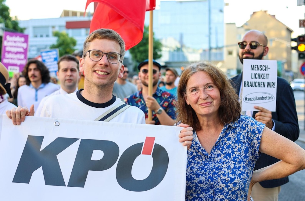 Robert Krotzer with Graz Mayor Elke Kahr