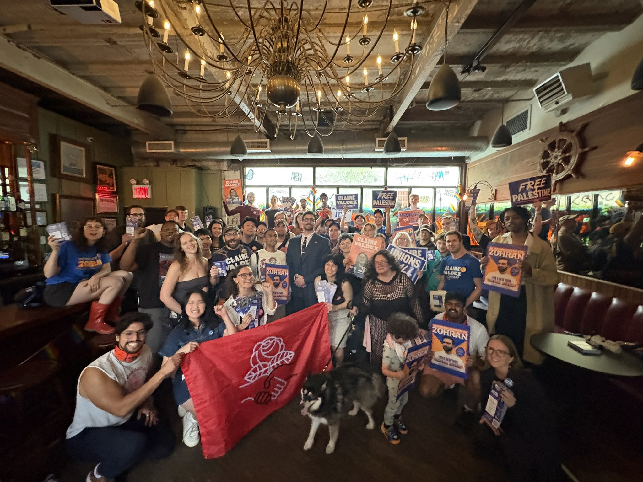 Hasan Piker at a canvass for Claire Valdez.