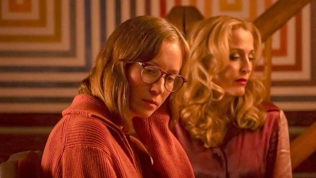 Hannah Einbinder and Gillian Anderson in "Teenage Sex and Death at Camp Miasma."