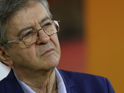 Jean-Luc Mélenchon takes part in a debate between seven candidates for the 2027 French presidential election, organized by the Medef, at Roland-Garros stadium in Paris on August 27, 2026. 