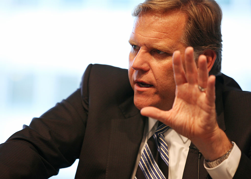 Mike Rogers, a Republican from Michigan and former chairman of the House Intelligence Committee, speaks during an interview in Washington, DC, on  September 6, 2011. 