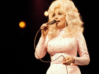 Country music legend Dolly Parton performs live onstage at the UK Country Music Festival.