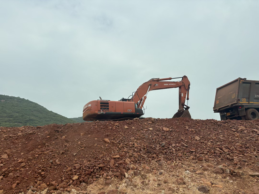 Earthwork, including land clearance and site grading, is underway at Google’s proposed data center site near Visakhapatnam, Andhra Pradesh.