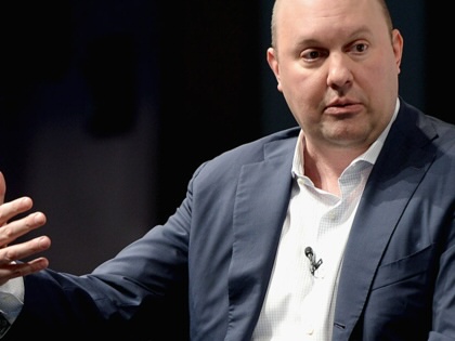 Venture capitalist Marc Andreessen speaks during the Vanity Fair New Establishment Summit in San Francisco, California, on October 8, 2014.