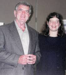 Kate Bronfenbrenner with United Steelworkers leader George Becker.