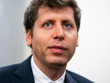 Sam Altman, chief executive officer and co-founder of OpenAI Inc., speaks to members of the media on the Senate Subway while heading to a meeting at the US Capitol in Washington, DC, US, on Wednesday, July 29, 2026.