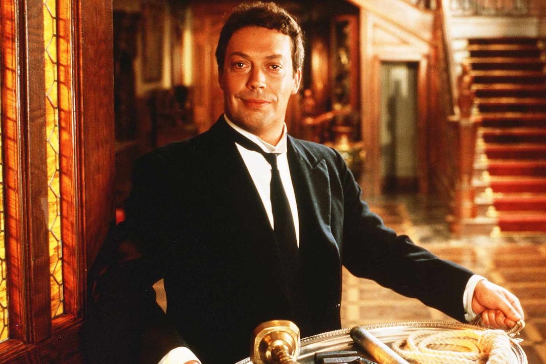 Tim Curry as the butler Wadsworth in "Clue."