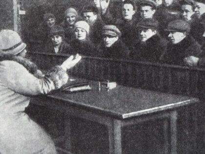 Classes at the Mikhail N. Pokrovsky Workers’ Faculty at Moscow State University, 1920.