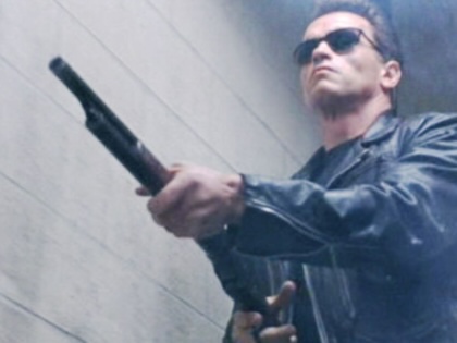 A still featuring Arnold Schwarzenegger from the 1991 film Terminator 2: Judgment Day