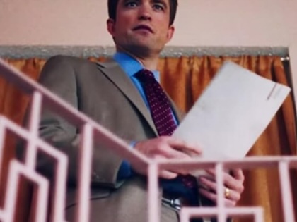 A still featuring Robert Pattinson as Chris Hansen in the 2026 film “Primetime.”