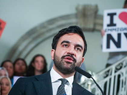 Zohran Mamdani, mayor of New York, during a news conference at City Hall in New York, US, on Monday, Sept. 14, 2026.